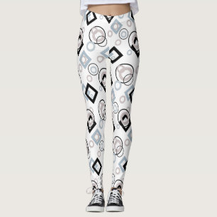 Modernes geometrisches Muster mehrfarbig Leggings