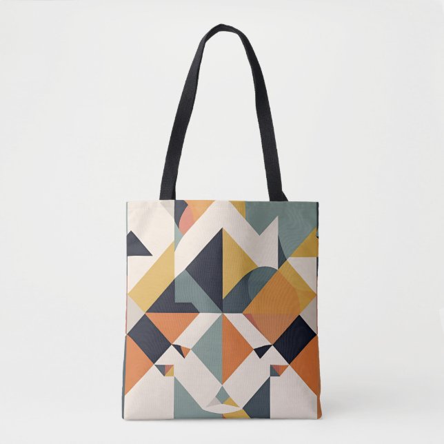 Modernes geometrisches Muster Mitte des Jahrhunder (Vorderseite)
