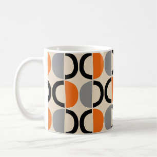 Modernes geometrisches Muster Mitte des Jahrhunder Kaffeetasse