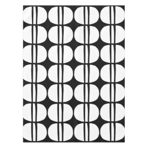 Modernes geometrisches Muster Mitte des Jahrhunder Tischdecke
