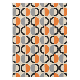 Modernes geometrisches Muster Mitte des Jahrhunder Tischdecke