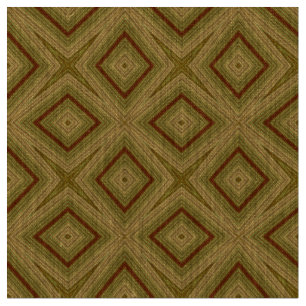 Modernes geometrisches Muster Olivgrün Naturwäsche Stoff