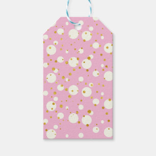 Modernes geometrisches Muster Rosa Weihnachten Geschenkanhänger