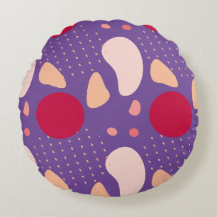Modernes geometrisches Muster Rundes Kissen