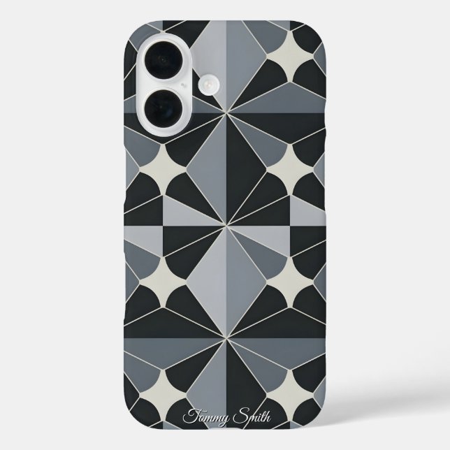 Modernes geometrisches Muster - Stilvolles Design Case-Mate iPhone Hülle (Rückseite)