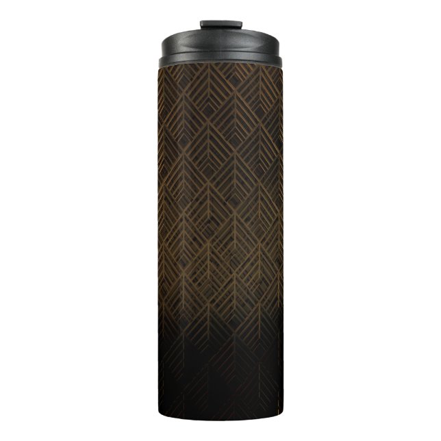 Modernes geometrisches Muster Thermosbecher (Vorderseite)