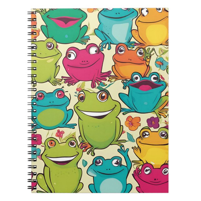 Modernes geometrisches Notebook - fett und farbenf Notizblock (Vorderseite)