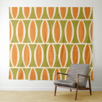 Modernes geometrisches Oval-Muster Mitte des Jahrh