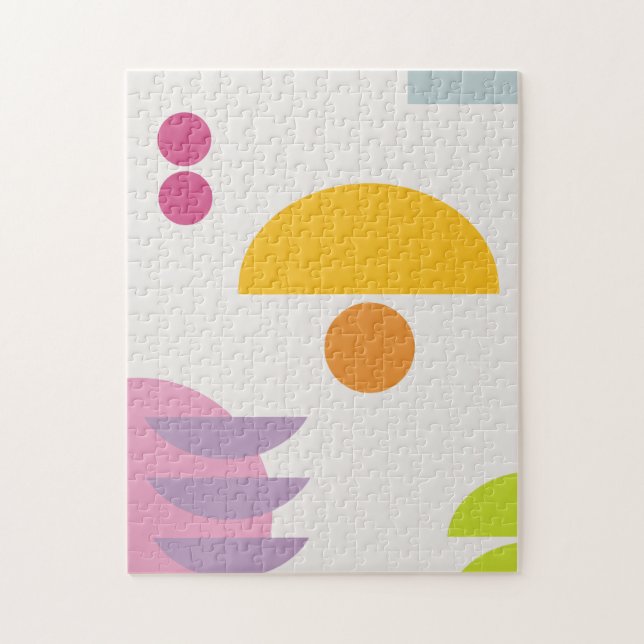 Modernes geometrisches Puzzle (Vertikal)