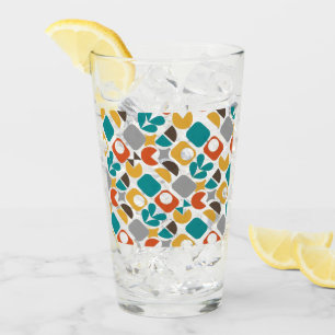 Modernes geometrisches Retro des Mittelzentrums  Glas