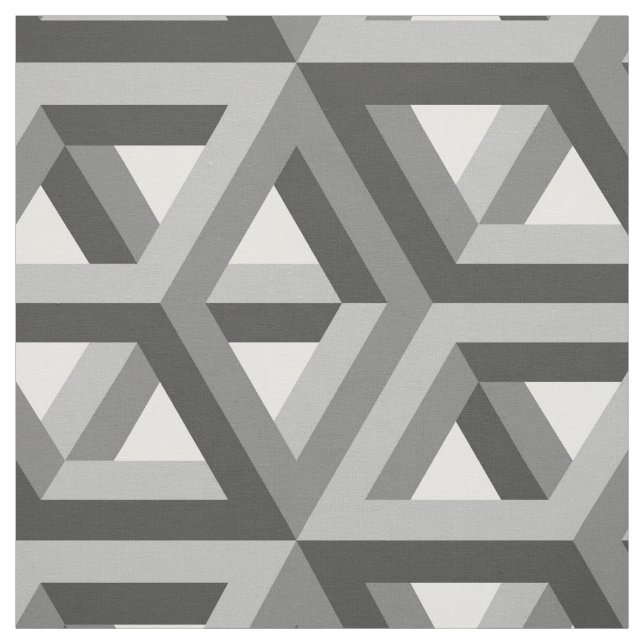 Modernes geometrisches Retro-Hexagons-Muster #2 Stoff (Muster)