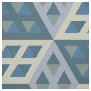 Modernes geometrisches Retro-Hexagons-Muster #4 Stoff