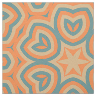 Modernes geometrisches Retro-Muster #6 Stoff