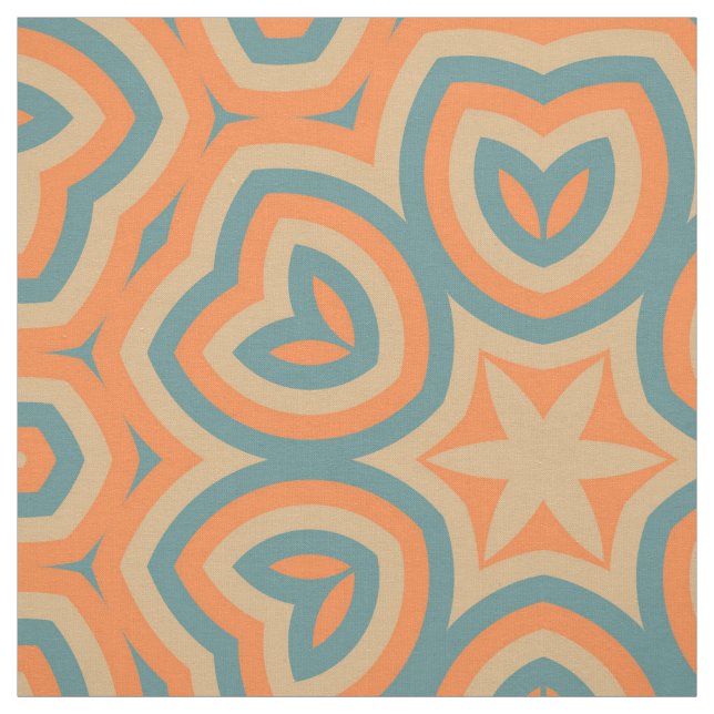 Modernes geometrisches Retro-Muster #6 Stoff (Muster)