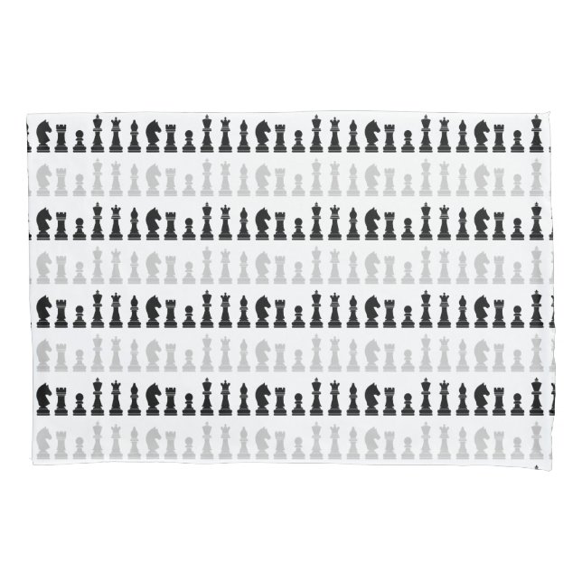 Modernes geometrisches Schachspielmuster Kissenbezug (Vorderseite)