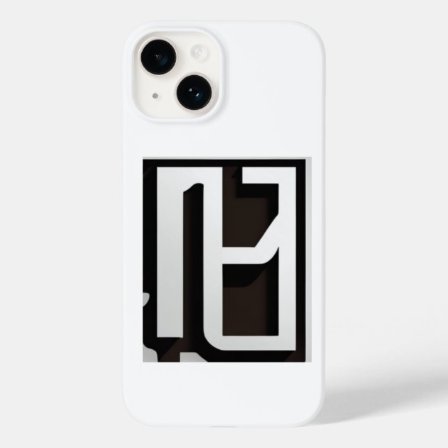 Modernes geometrisches Schwarz-Weiß-Gehäuse Case-Mate iPhone Hülle (Rückseite)