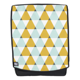 Modernes geometrisches tadelloses gelbes rucksack