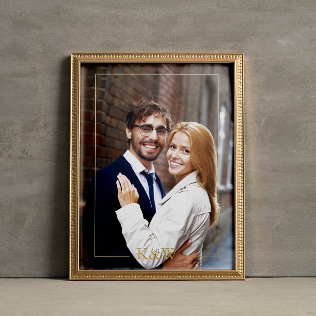 Modernes Gerahmtes Monogramm Foliendrucke (Von Creator hochgeladen)