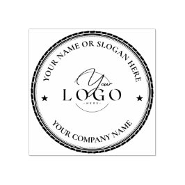 MODERNES GESCHÄFT | Custom elegante Business Logo  Gummistempel