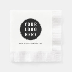 Modernes Geschäft-Logo Mitarbeiter Papier Serviette