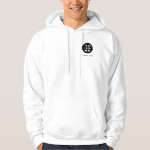 Modernes Geschäftslogo Minimalistisches Benutzerde Hoodie