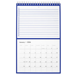 Modernes Geschäftslogo Navy Blau To-Do-Liste Kalender