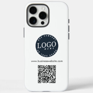 Modernes Geschäftslogo QR-Code Mitarbeiter individ iPhone 16 Pro Max Hülle