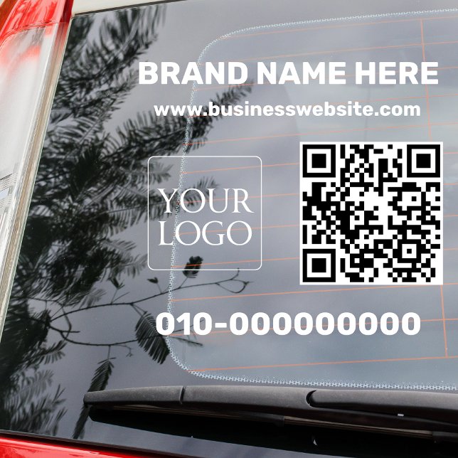 Modernes Geschäftslogo QR Code Truck Car Door Fensteraufkleber (Von Creator hochgeladen)