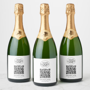 Modernes Geschäftslogo und benutzerdefinierter QR-