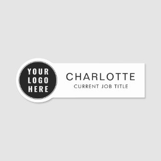 Modernes Geschäftsslogo und Mitarbeiter Namensschild