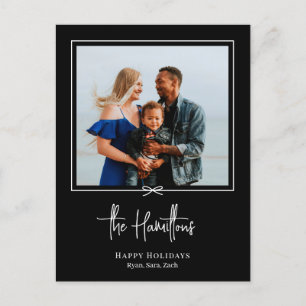 Modernes Geschenk Foto Urlaub Postkarte Weihnachts