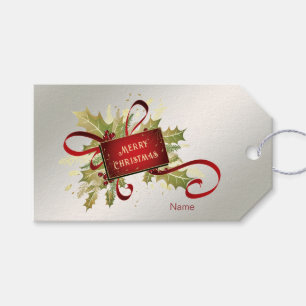 Modernes Geschenk für den Weihnachtsfeiertag Geschenkanhänger