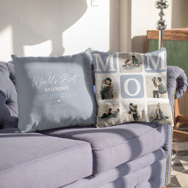 Modernes Geschenk für Niedliche MAMA im Multi-Foto Kissen