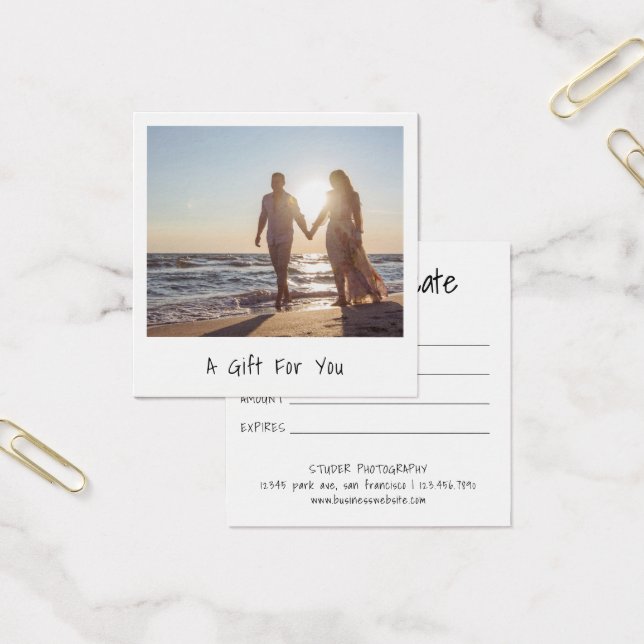 Modernes Geschenkzertifikat für Minimalistische Fo (Büro)