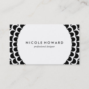 Modernes geschwungenes Muster Visitenkarte