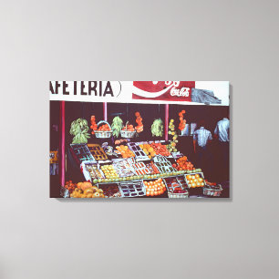 Modernes Gesicht auf einem zeitlosen Handel, Jeric Leinwanddruck