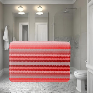Modernes gestreiftes Design in verschiedenen Rottö Badematte