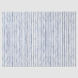 Modernes gestreiftes Muster Blau und Weiß Seidenpapier