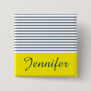 Modernes gestreiftes Muster Button