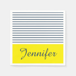 Modernes gestreiftes Muster Serviette