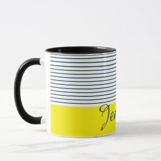 Modernes gestreiftes Muster Tasse