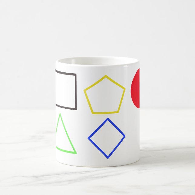 Modernes Gewand - fette geometrische Abstrakte Kun Kaffeetasse (Mittel)