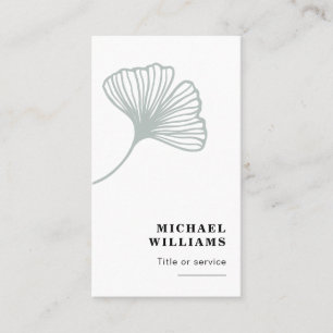 Modernes Ginkgo Leaf Visitenkarte