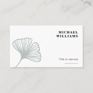 Modernes Ginkgo Leaf Visitenkarte