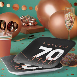 Modernes Girly Copper 70 und Sassy Pappteller