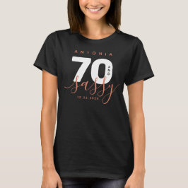 Modernes Girly Copper 70 und Sassy T-Shirt