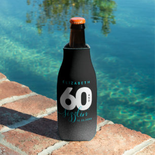 Modernes Girly Ice Blue 60 und Sizzling Flaschenkühler