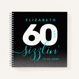 Modernes Girly Ice Blue 60 und Sizzling Notizbuch