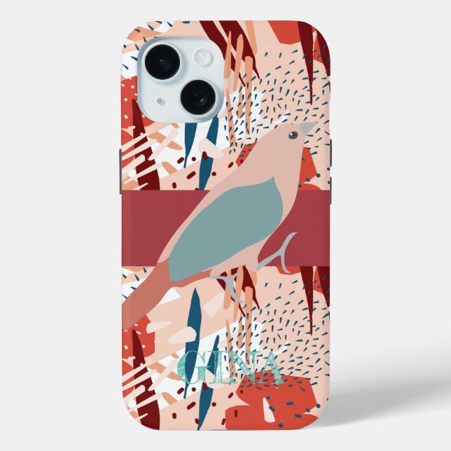 Modernes Girly Niedlich Personalisiert Case-Mate iPhone Hülle (Rückseite)