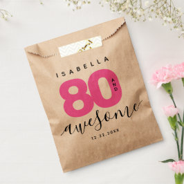 Modernes Girly Pink 80 und Phantastisch Geschenktütchen